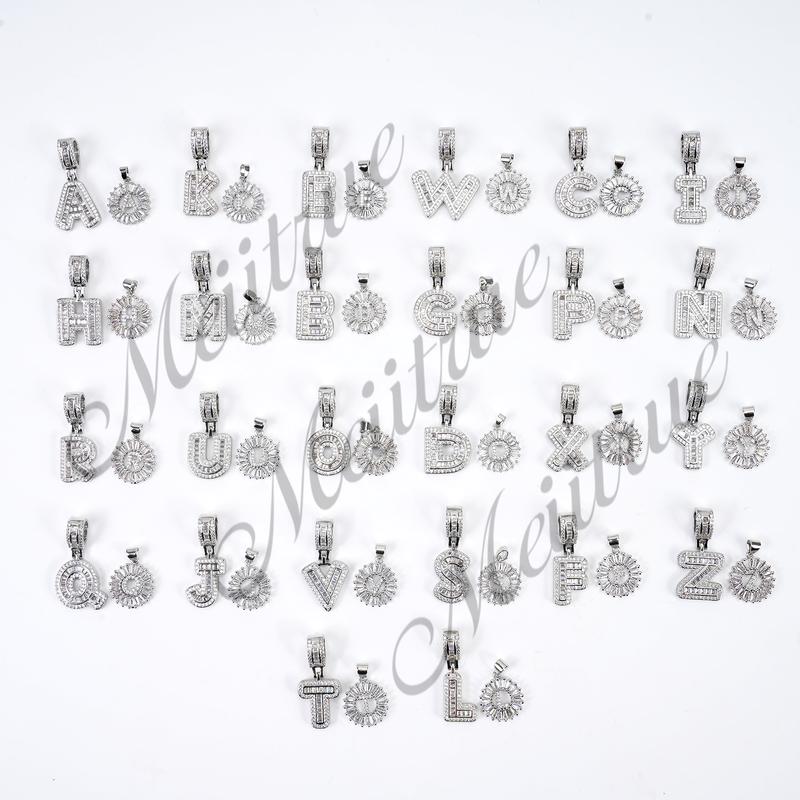 Double Initial Pendant Necklace