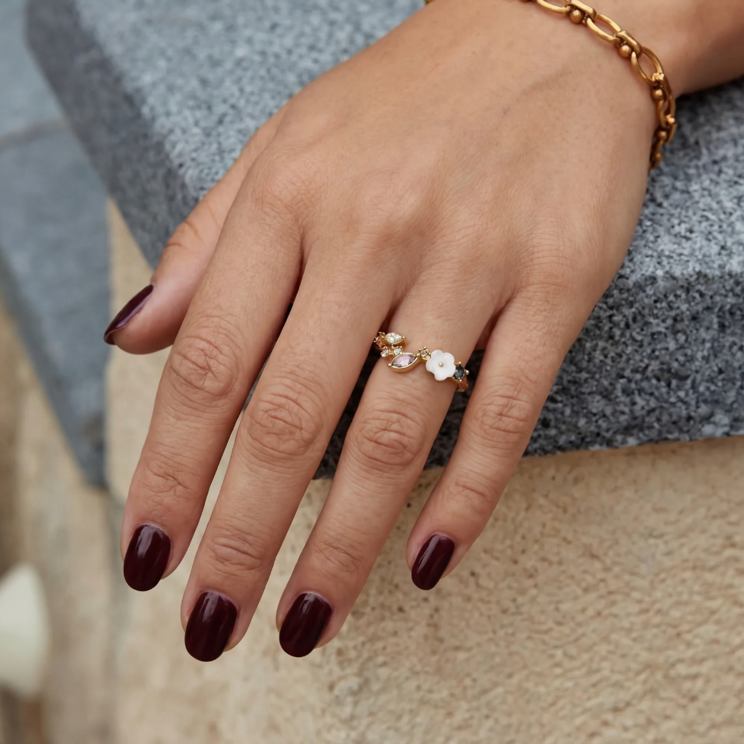 Earth Blossom Ring Gold