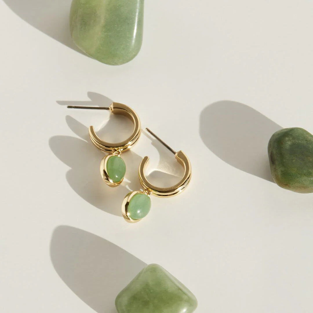 Olive Aura Earrings