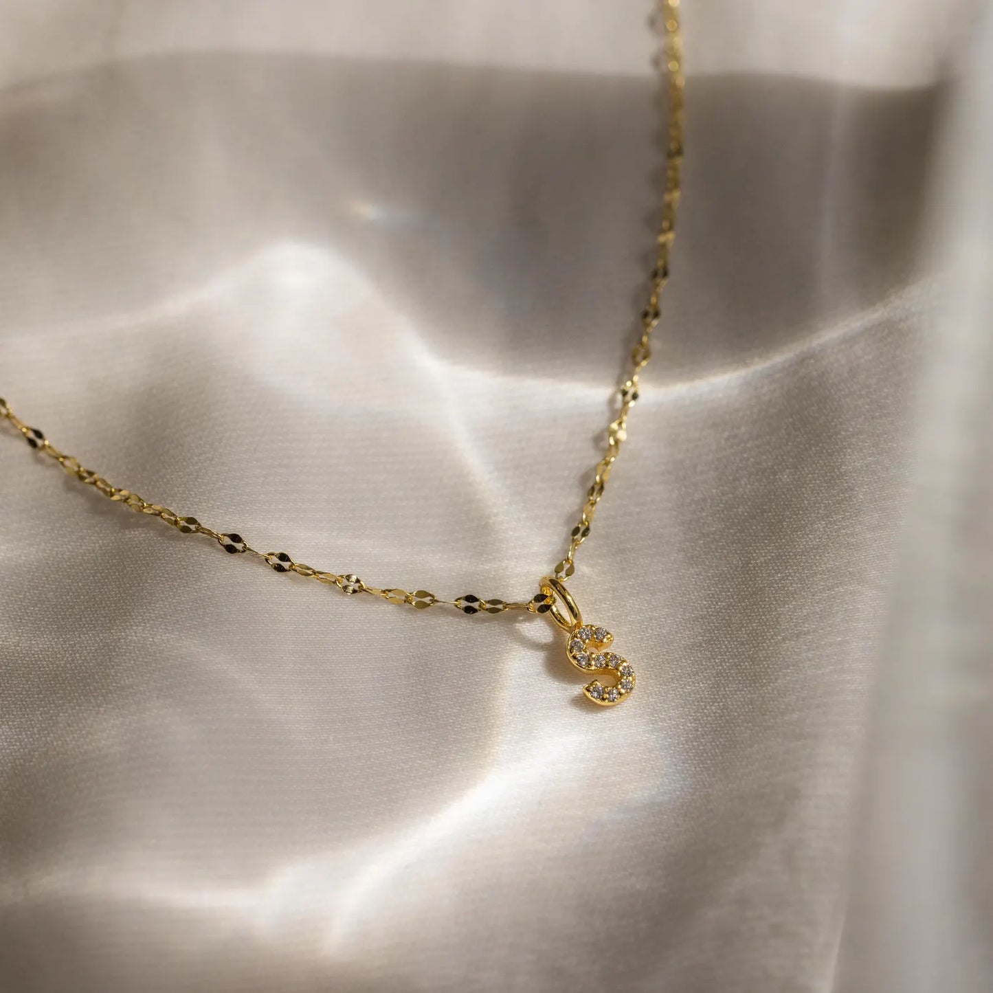 Pavé Initial Pendant Necklace