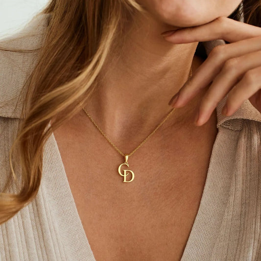 Duo Initial Necklace