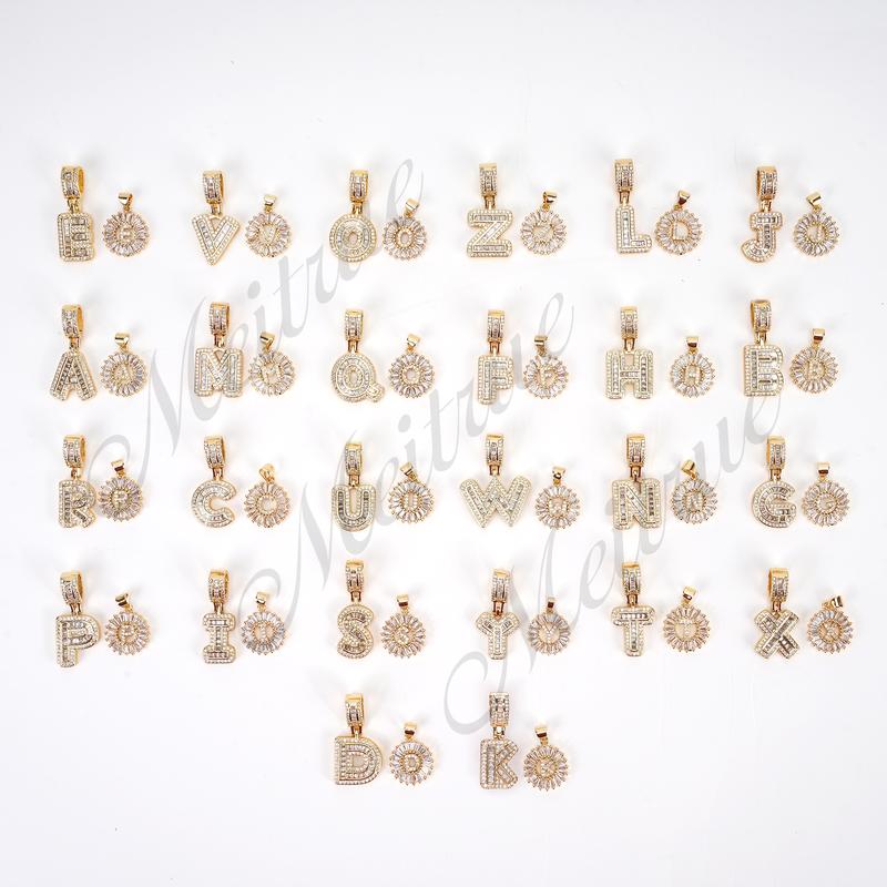 Double Initial Pendant Necklace