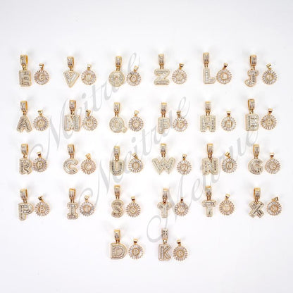 Double Initial Pendant Necklace