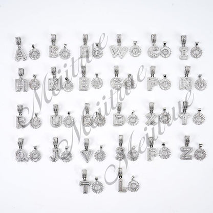Double Initial Pendant Necklace