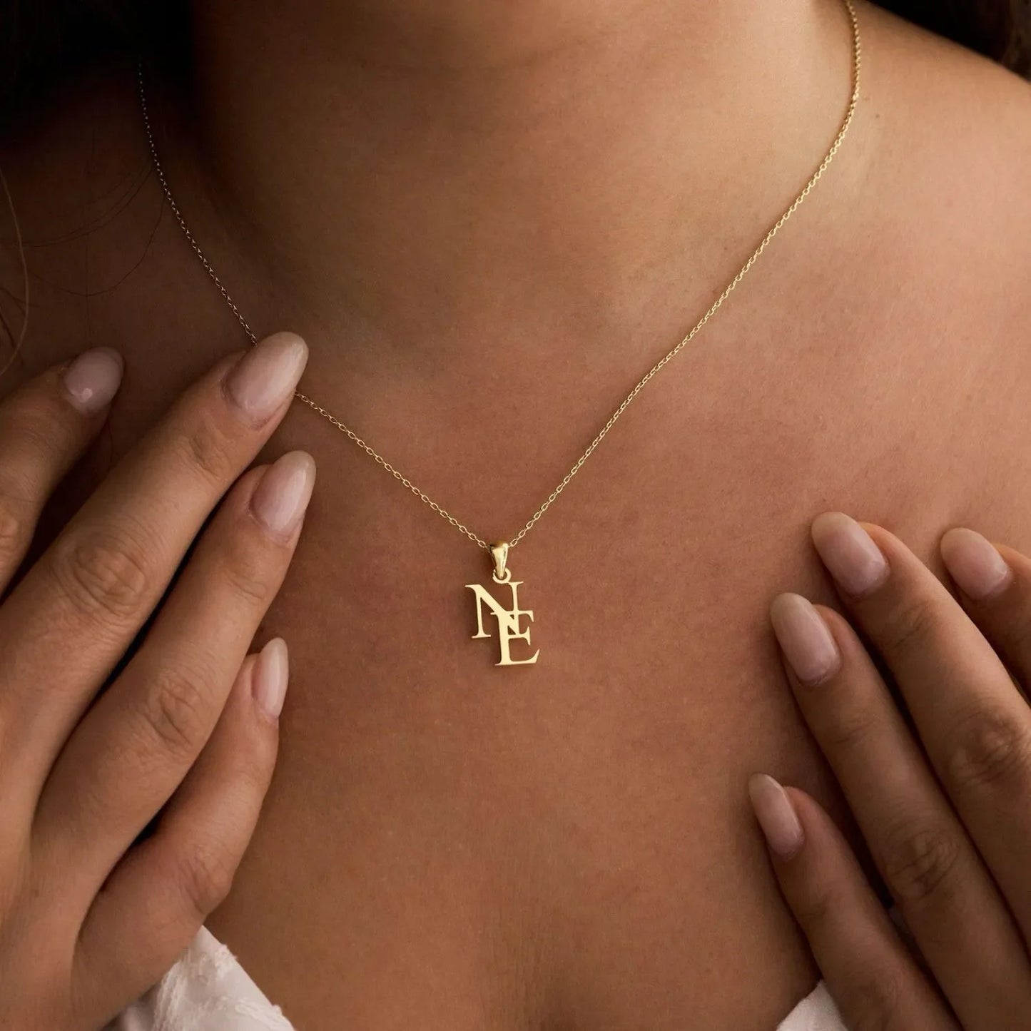 Duo Initial Necklace