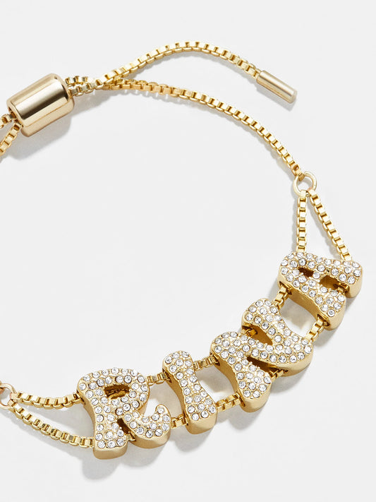 Bubble Name Bracelet