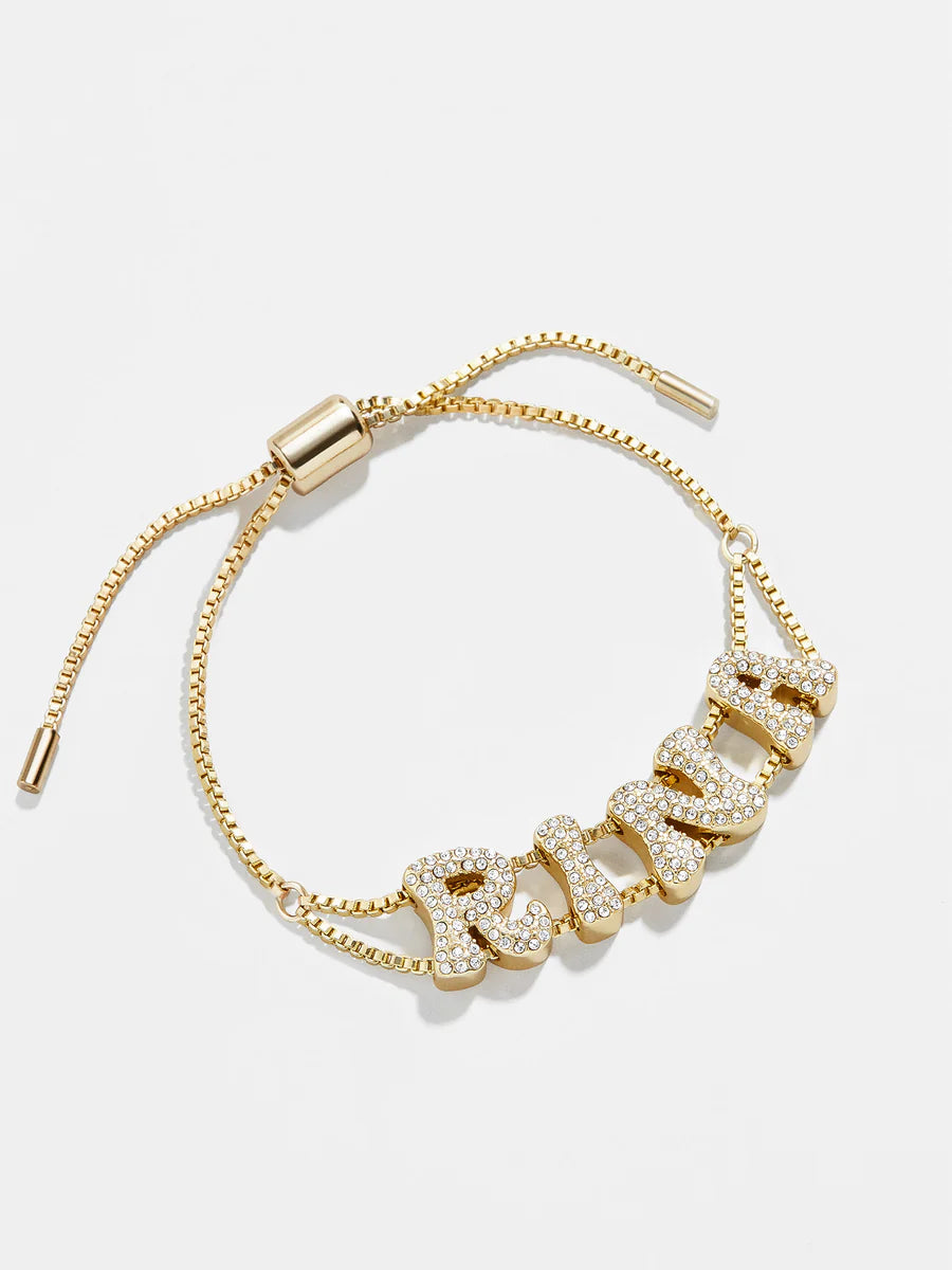 Bubble Name Bracelet