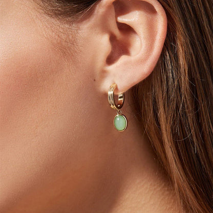 Olive Aura Earrings