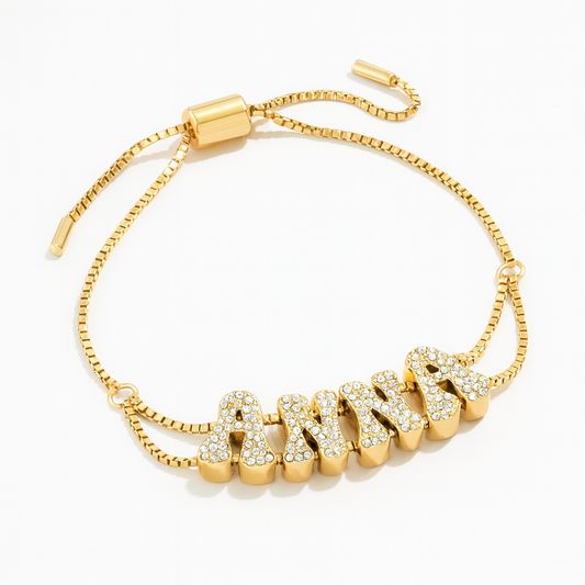 Bubble Name Bracelet