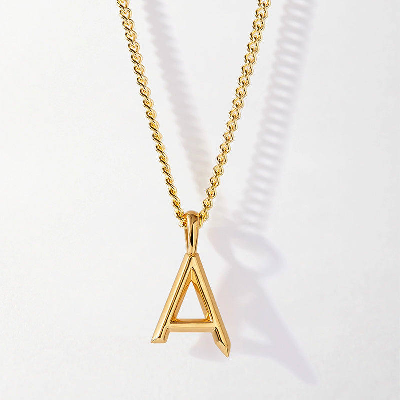Smooth Initial Necklace