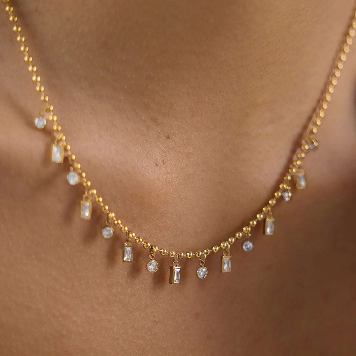 Crystal Cascade Necklace
