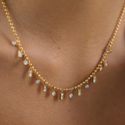 Crystal Cascade Necklace