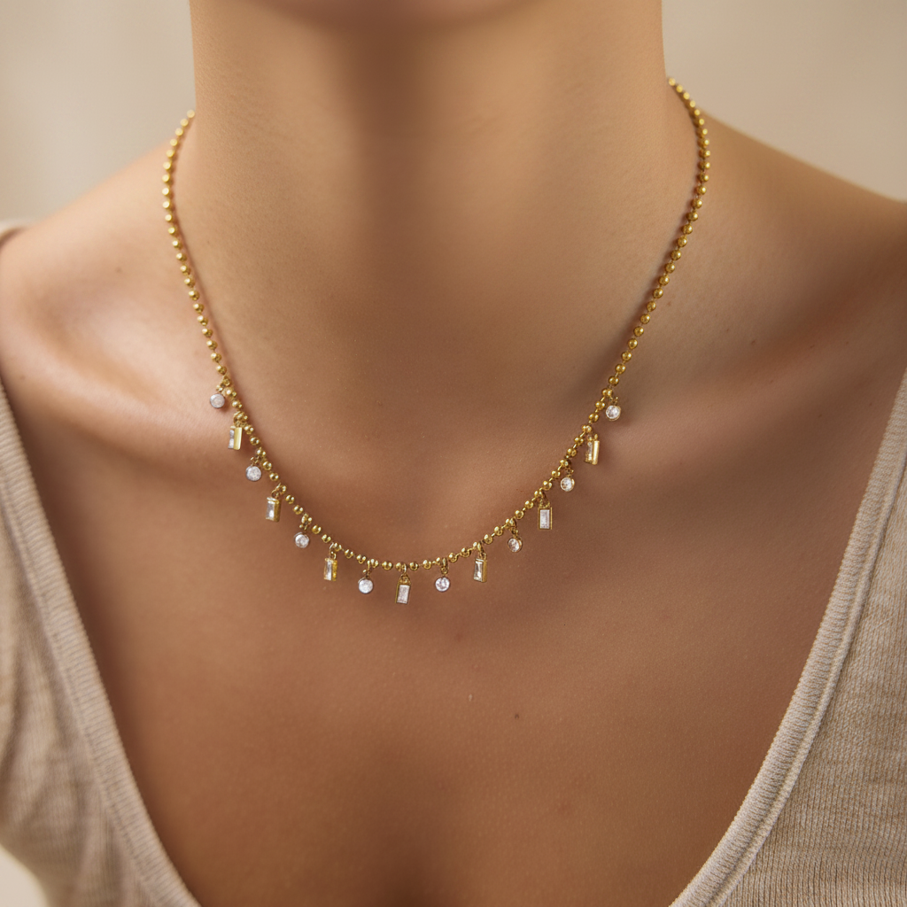 Crystal Cascade Necklace