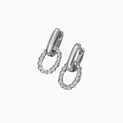 Layla Drop Hoop Earrings