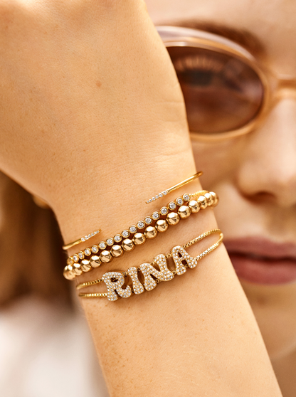 Bubble Name Bracelet