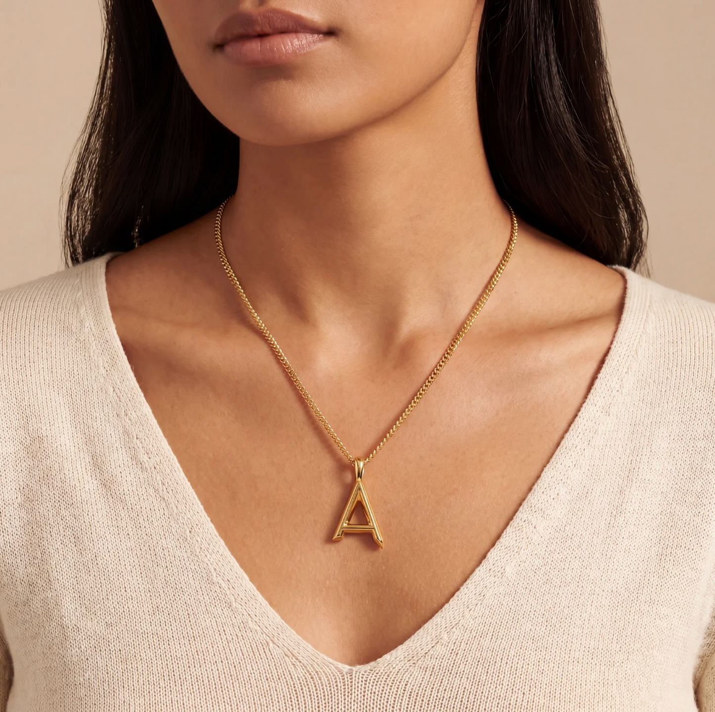 Smooth Initial Necklace