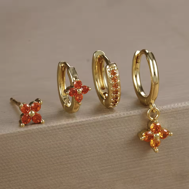 Clover Earring Set 4pcs