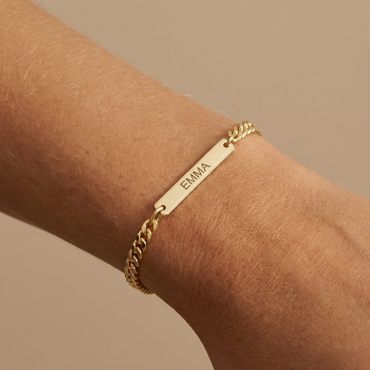 Custom Name Bar Bracelet