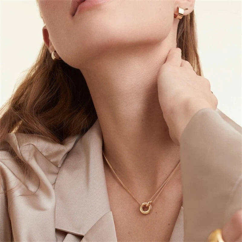Duo Hoop Necklace