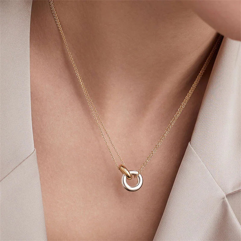 Duo Hoop Necklace