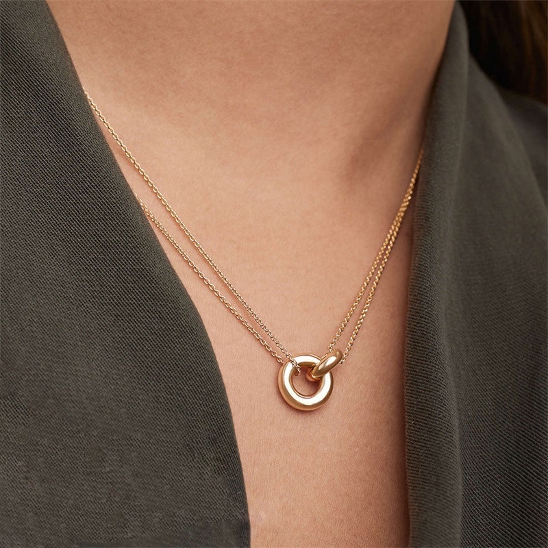 Duo Hoop Necklace