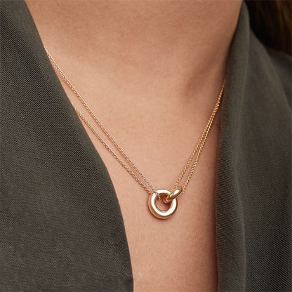 Duo Hoop Necklace