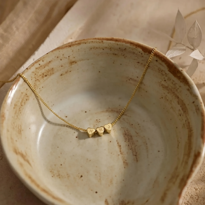Initial Heart Charm Necklace