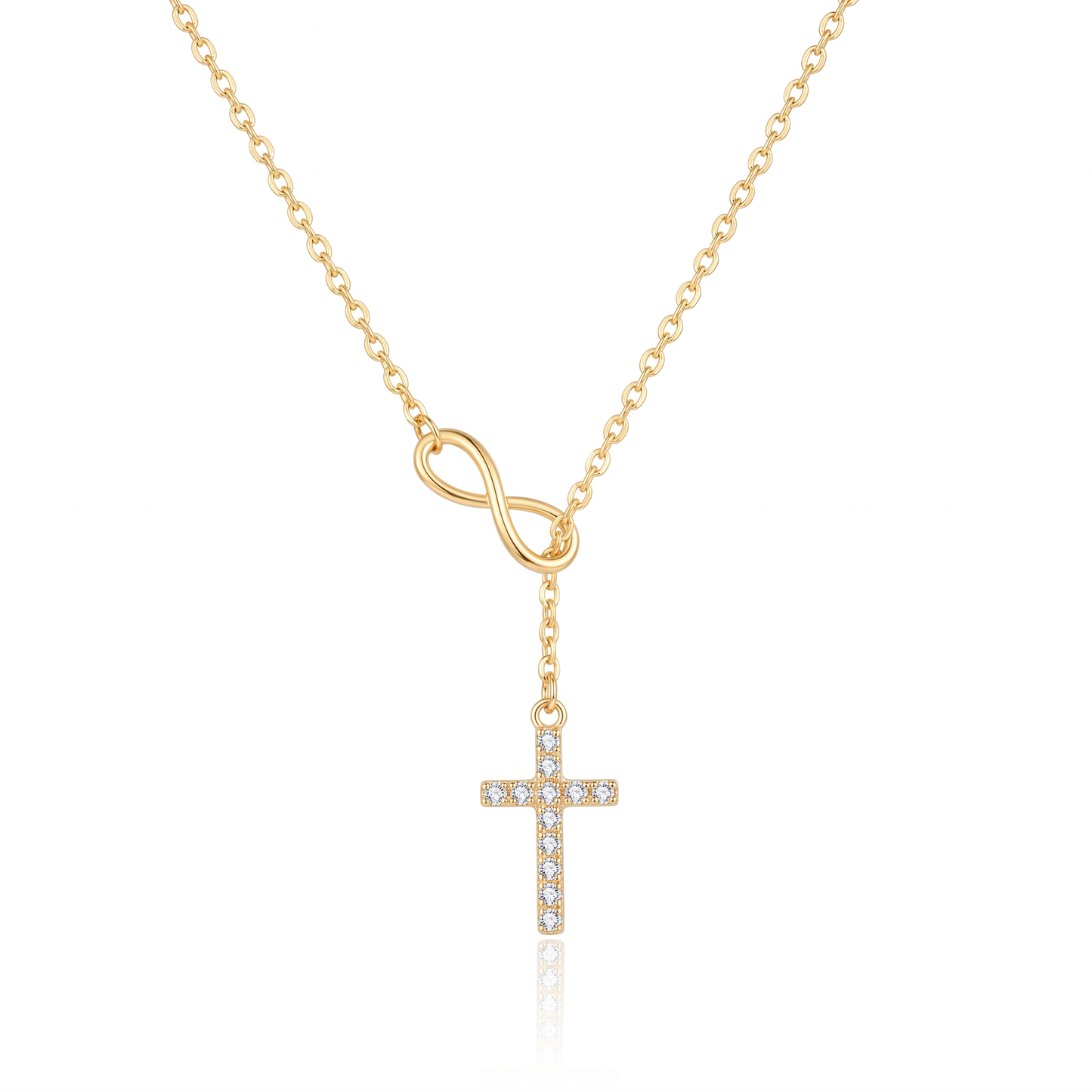 Infinity Cross Necklace