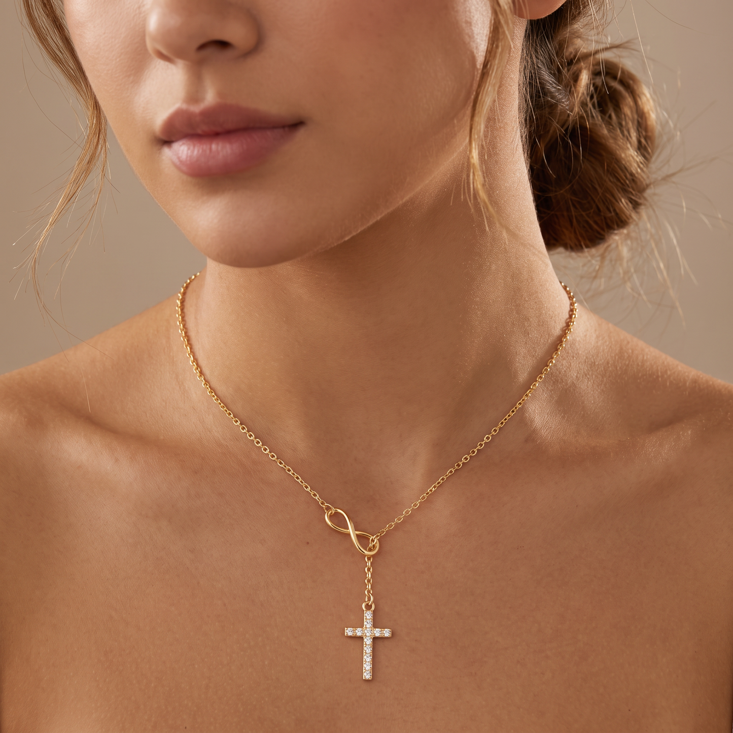 Infinity Cross Necklace