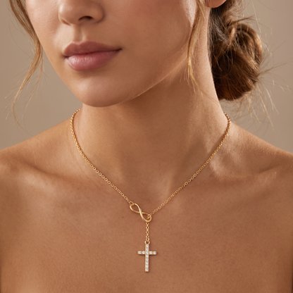 Infinity Cross Necklace