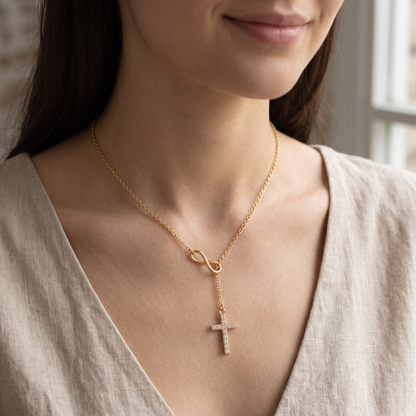 Infinity Cross Necklace