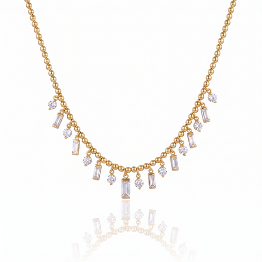 Crystal Cascade Necklace