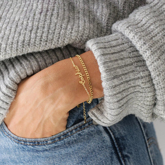 Cursive Name Bracelet