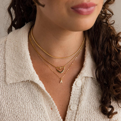 Pavé Initial Pendant Necklace