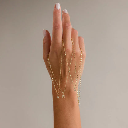 Pavé Initial Pendant Necklace