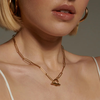Mari Paperclip Necklace