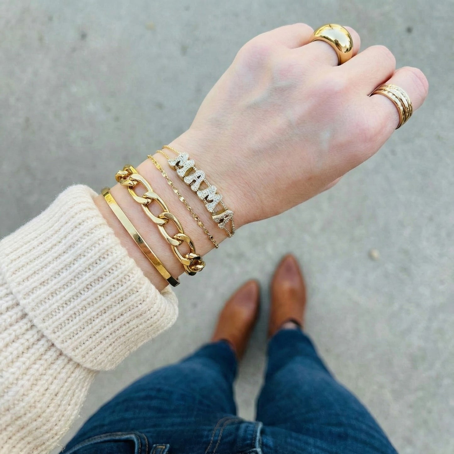 Bubble Name Bracelet