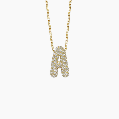 Bubble Initial Necklace