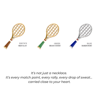 Tennis Racquet Necklace