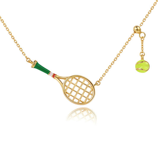 Tennis Racquet Necklace