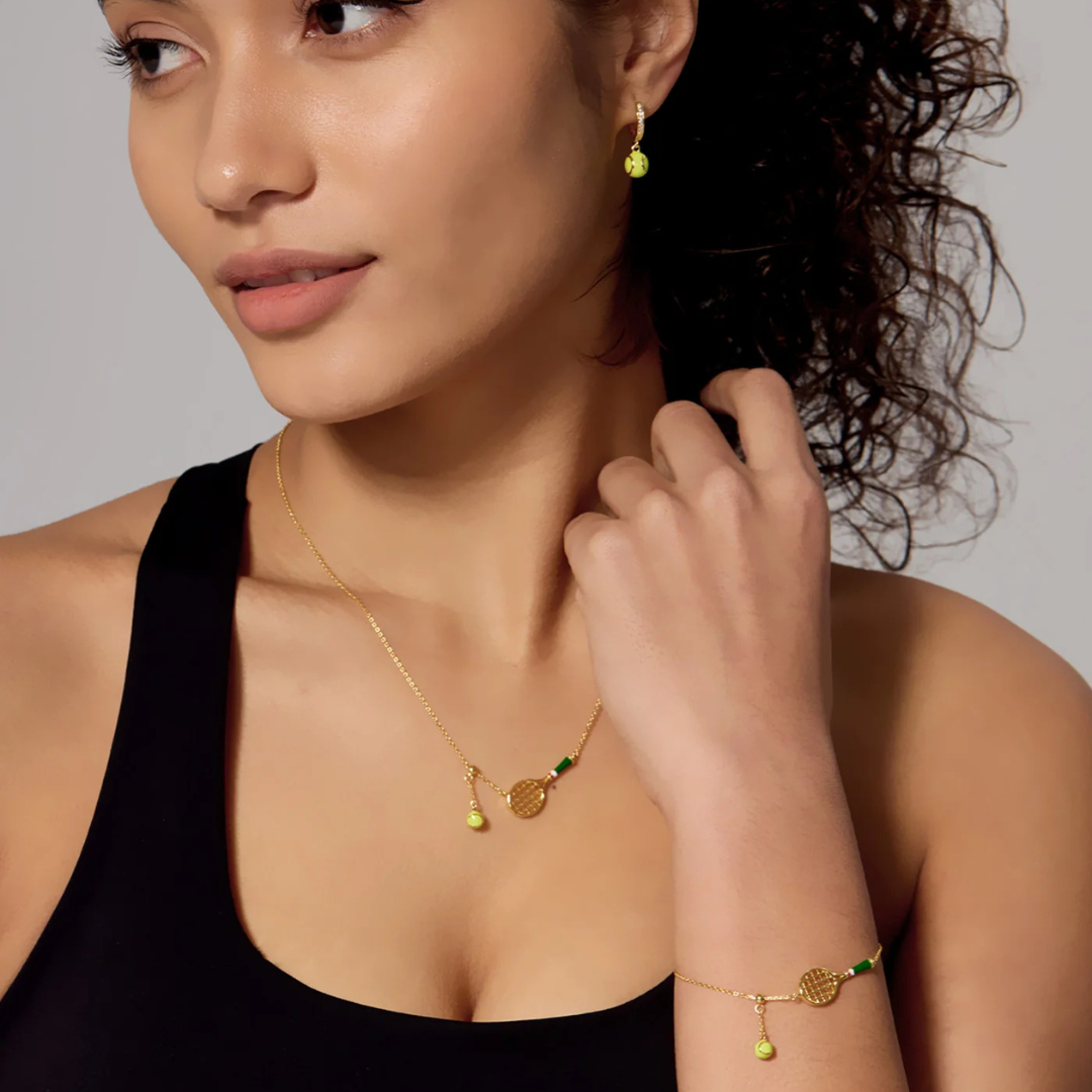 Tennis Racquet Necklace