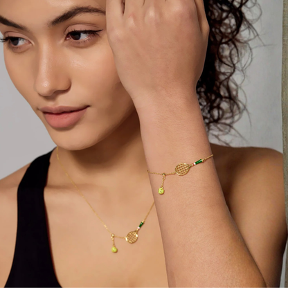 Tennis Racquet Necklace